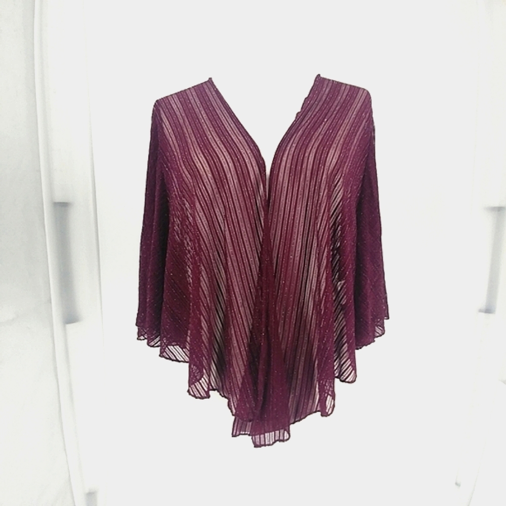 INC Wine Cropped Shrug, One Size, NWT